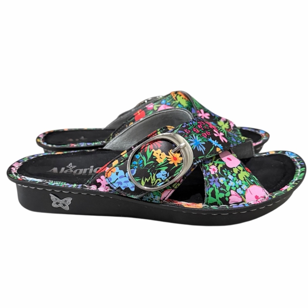 Alegria 40 Women’s 9.5 Vanya Sweet Emotions Leather Floral Print Sandal